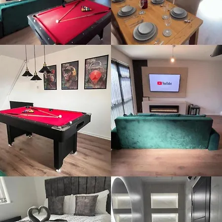 Stylish 3br House Free Parking Sleeps 6 Pool Table Near Centre リーズ